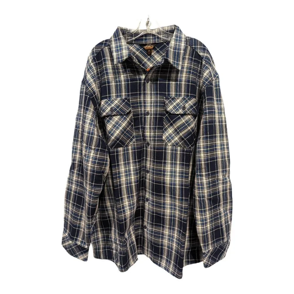 Men's Pacific Trail blanket flannel blue button up. Size XXL. 100% cotton.